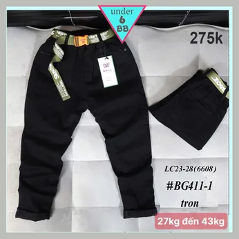 Quần jean dài bé trai  ( BG 411.1 - 27kg đến 43kg )