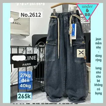 Quần jean dài bé trai cao cấp ( QC 2612 - 27kg đến 40kg )