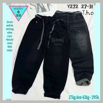 Quần jean dài bé trai cao cấp ( Y272 - 27kg đến 42kg )