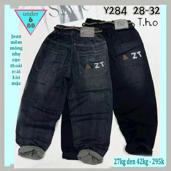 Quần jean dài bé trai cao cấp ( Y284 - 27kg đến 42kg)