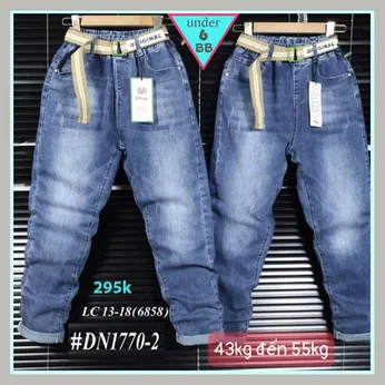 Quần jean dài bé trai (DN1770.2 -  43kg đến 55kg )