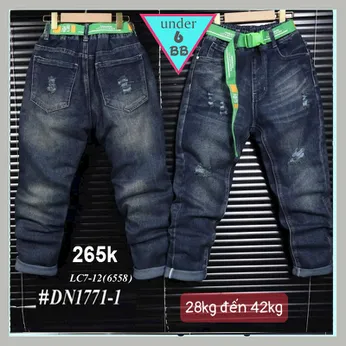 Quần jean dài bé trai ( DN1771.1 - 28kg đến 42kg )