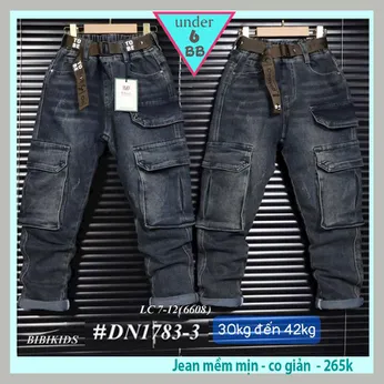 Quần jean dài bé trai ( DN1783-3 - 30kg đến 42kg )