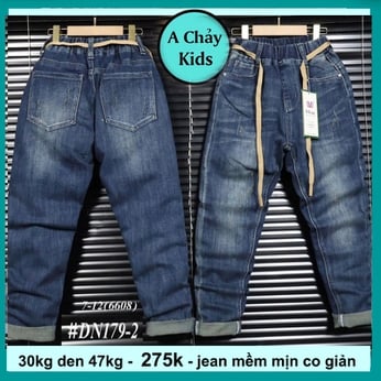 Quần jean dài bé trai ( DN179.2 - 30kg đến 47kg )