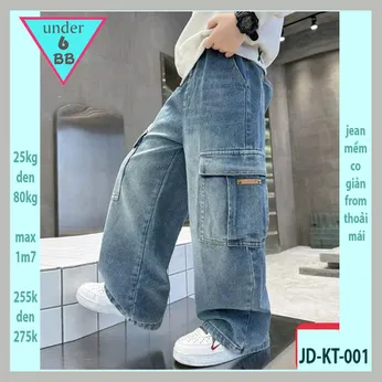 Quần jean dài bé trai ( JD-KT-001 - 25kg đến 80kg )