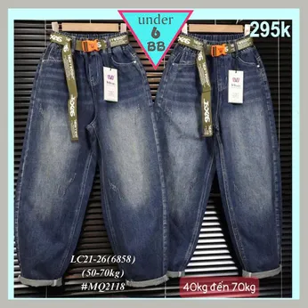 Quần jean dài bé trai (MQ2118 - 40kg đến 70kg )