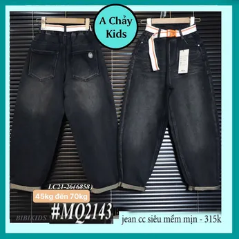 Quần jean dài bé trai cá tính ( MQ2143 - 45kg đến 70kg )