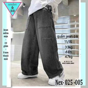 Quần jean dài bé trai ( Nex-025-005 - 33kg đến 48kg )