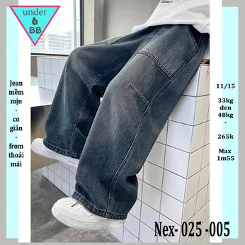 Quần jean dài bé trai ( Nex-025-005 - 33kg đến 48kg )