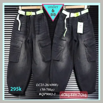 Quần jean dài bé trai (QP9002.3 - 40kg đến 70kg )