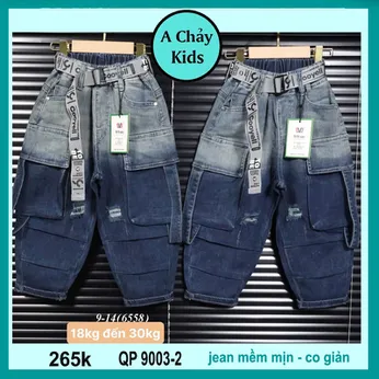 Quần jean dài bé trai (QP9003.2 - 18kg đến 30kg )