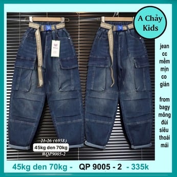 Quần jean dài bé trai ( QP9005.2- 45kg đến 72kg )