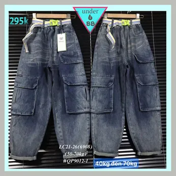 Quần jean dài bé trai ( QP 9012-1 - 40kg đến 70kg )