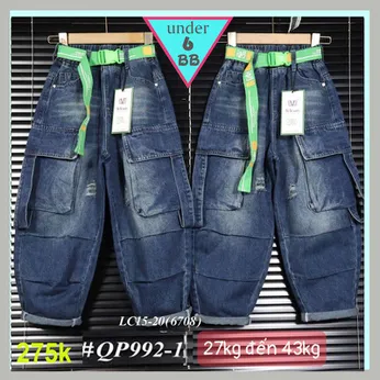Quần jean dài bé trai ( QP992.1 - 27kg đến 43kg )
