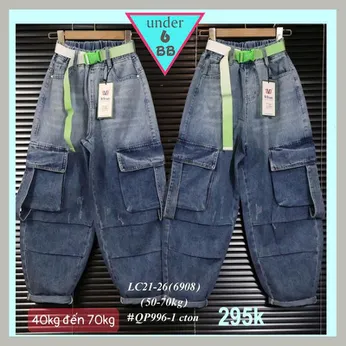 Quần jean dài bé trai (QP 996.1- 40kg đến 70kg )