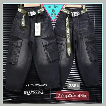 Quần jean dài bé trai ( QP999.2 - 27kg đến 43kg )