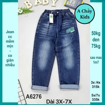 Quần jean dài bé trai ( HA-A6276 - 50kg đến 75kg )