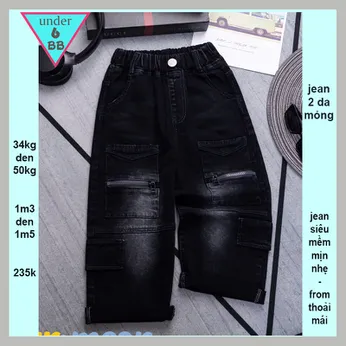 Quần jean dài bé trai ( SM-002- 34kg đến 50kg )