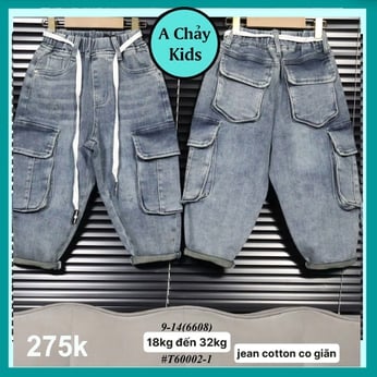 Quần jean dài bé trai ( QP T60002.1 - 20kg đến 32kg )