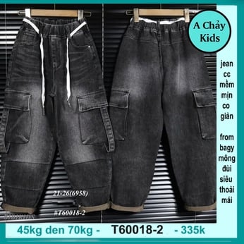 Quần jean dài bé trai (T60018.2 - 45kg đến 72kg )