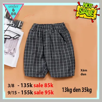 Quần kaki bé trai in caro ( 13kg đến 35kg )