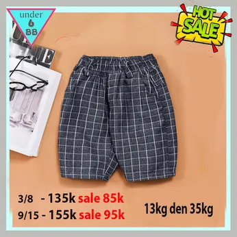 Quần kaki bé trai in caro ( 13kg đến 35kg )