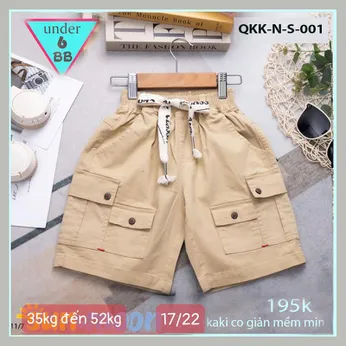 Quần kaki bé trai (QKK-N-S-001 - 35kg đến 52kg )