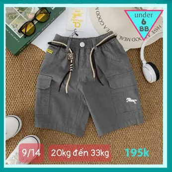 Quần kaki bé trai ( 20kg đến 33kg ) thêu logo con ngựa