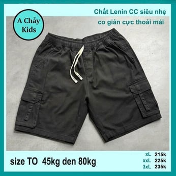 Quần kaki bé trai ( chất vải Lenin ) có túi hộp đơn giản dễ phối áo cho bé diện phố , du lịch