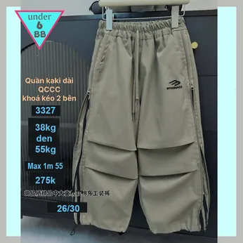 Quần kaki dài bé trai cao cấp (QC :3327 - 38kg đến 55kg )