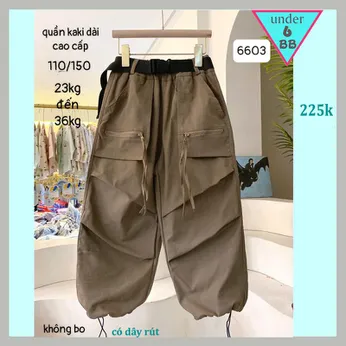 Quần kaki dài bé trai cao cấp ( Mã 6610 - 20kg đến 35kg )