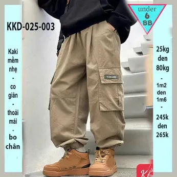Quần kaki dài bé trai ( Mã : KKD-025-003 - 25kg đến 80kg )