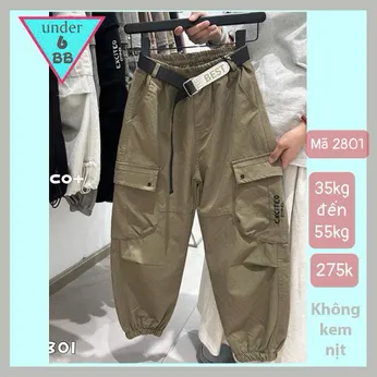 Quần kaki dài bé trai ( mã : 2801- 35kg đến 55kg )