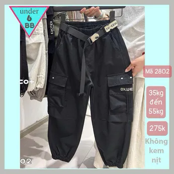 Quần kaki dài bé trai ( mã : 2802 - 35kg đến 55kg )