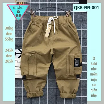 Quần kaki dài bé trai ( QKK - NN - 001 - 38kg đến 55kg )