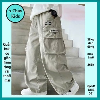 Quần kaki dài cho bé trai ( QKK-KBB-001-38kg đến 60kg )