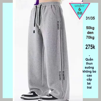 Quần thun dài bé trai cao cấp ( QC D01 - 50kg đến 70kg )