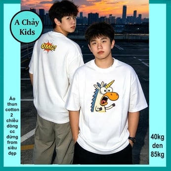 Áo thun streetwear in Hình Chú Ngựa cá tính phong cách hiphop cá tính cho bé diện phố
