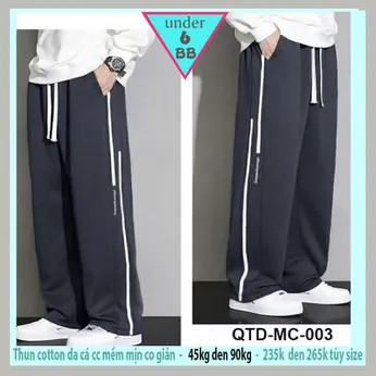 Quần thun dài bé trai (QTD-MC-003 - 45kg đến 90kg )