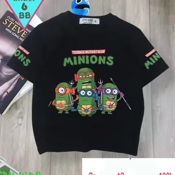 Áo thun bé trai in hình Minion siêu cưng phong cách cá tính cho bé đi chơi  , đi học 