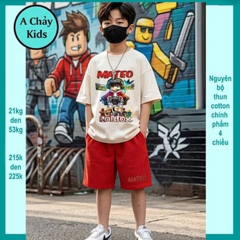 Đồ bộ bé trai hiphop in hình Narutoo phong cách hàn quốc cho bé diện đi chơi , đi học