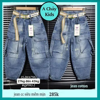 Quần jean dài bé trai (QP992.2 - 27kg đến 43kg )