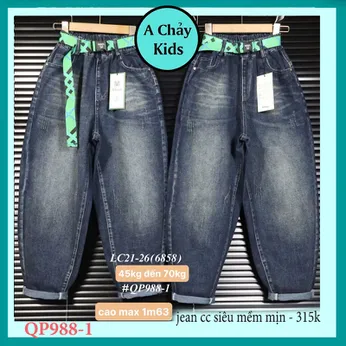 Quần jean dài bé trai ( QP 988.1 - 45kg đến 70kg )