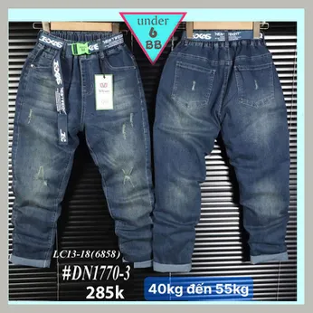 Quần jean dài bé trai (DN 1770.3 - 40kg đến 55kg )