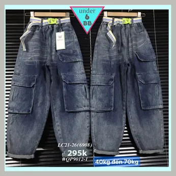 Quần jean dài bé trai (QP9012-1 - 40kg đến 70kg )