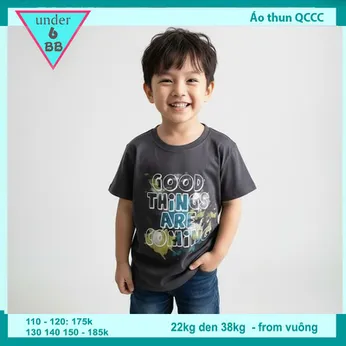 Áo thun bé trai cao cấp in chữ phong cách thời trang hàn quốc cá tính cho bé đi chơi , đi học