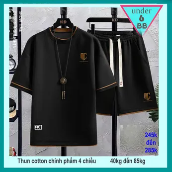 Quần áo bé trai size lớn in chữ đơn giản mang style cá tính tuổi teen