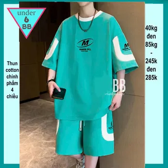 Quần áo bé trai size lớn in chữ M style cá tính hàn quốc cho bé lớn đi chơi , đi học