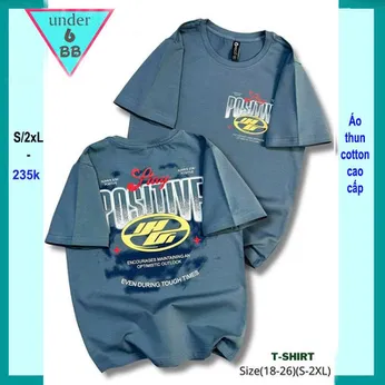 Áo thun bé trai cotton in chữ phong cách cá tính cho tuổi teen diện đi chơi , du lịch