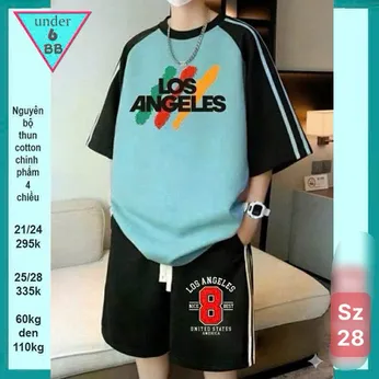 Quần áo bé trai size lớn in chữ phong cách cá tính dành cho bé lớn diện đi chơi ,đi học